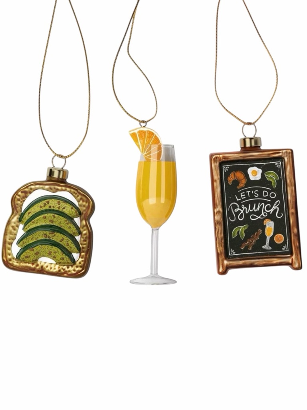 New Wondershop "Let's Do Brunch" Ornament Box Set